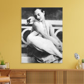 Anna Pavlova mit ihrem Jack als Haustier Schwan, c Leinwanddruck (Insitu (Wohnzimmer))