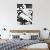 Anna Pavlova mit ihrem Jack als Haustier Schwan, c Leinwanddruck (Insitu (Schlafzimmer))