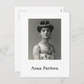 Anna Pavlova Postcard Feiertagspostkarte (Vorne/Hinten)