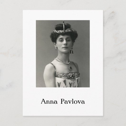 Anna Pavlova Postcard Feiertagspostkarte (Vorderseite)