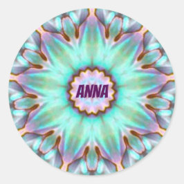 ANNA ~ Personalisierte Paua Muschel Sticker Frakta
