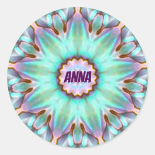 ANNA ~ Personalisierte Paua Muschel Sticker Frakta