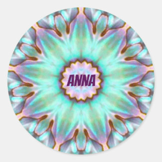 ANNA ~ Personalisierte Paua Muschel Sticker Frakta