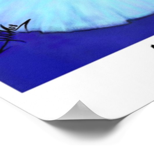 Anna Poolova Poodle Poster (Ecke)