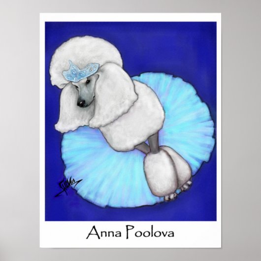 Anna Poolova Poodle Poster (Vorne)
