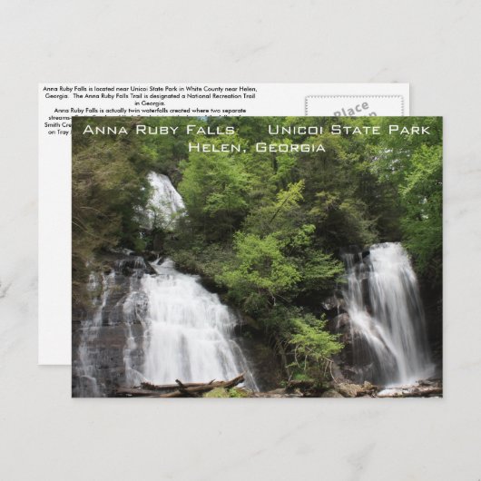 Anna Ruby Falls Postcard Postkarte (Vorne/Hinten)