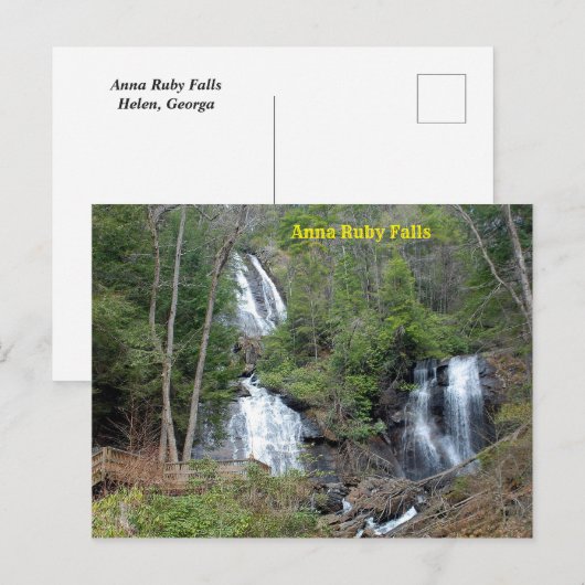 Anna Ruby Falls Postkarte (Vorne/Hinten)