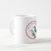 Anna’s Hummingbird bird species art logo Kaffeetasse (Vorderseite Links)