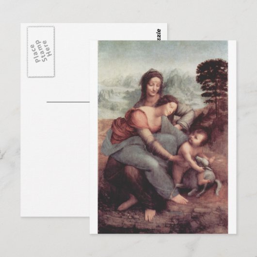 Anna Selbdritt Postkarte (Vorne/Hinten)