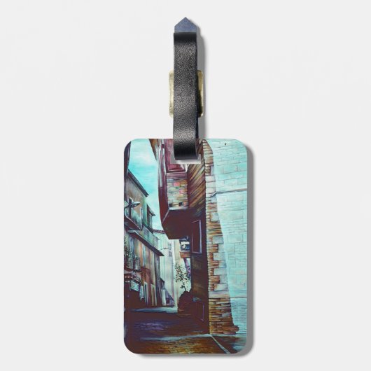 Anna-Straße Gepäckanhänger (Rückseite vertikal)