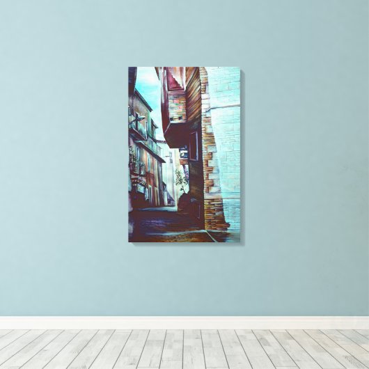 Anna-Straße Leinwanddruck (Insitu (Holzboden))
