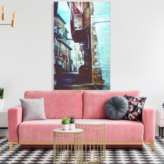 Anna-Straße Leinwanddruck (Insitu (Wohnzimmer))