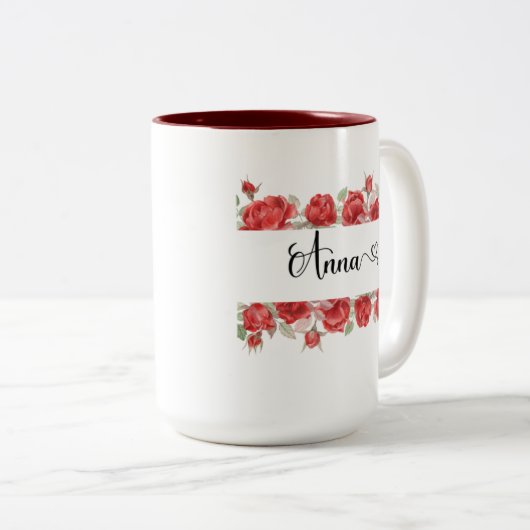 Anna-Tasse 15oz (siehe weitere Optionen) Zweifarbige Tasse (VorderseiteRechts)