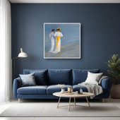 Anna und Marie am Strand, Fine Art Poster