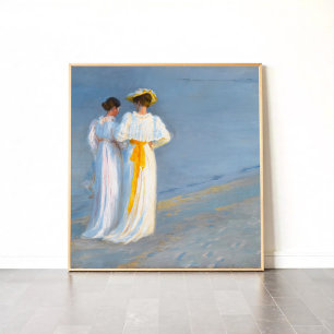 Anna und Marie am Strand, Fine Art Poster