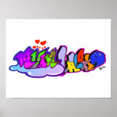 Anna Valeria Graffiti Poster (Vorne)