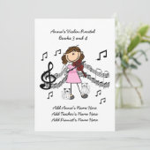 Anna-Violine-Einladungskarte Einladung (Stehend Vorderseite)