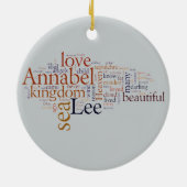 Annabel Lee Keramik Ornament (Hinten)