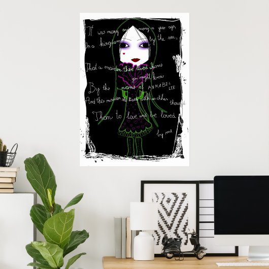 Annabel Lee Poster (Heimbüro)