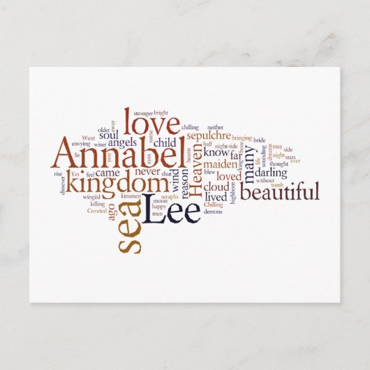 Annabel Lee Postkarte (Vorderseite)