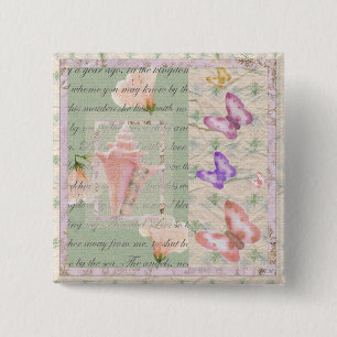 Annabell Lee, digitale Collage Button