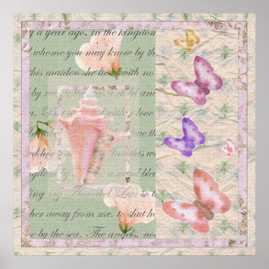 Annabell Lee: Digitales Collage Poster (Vorne)