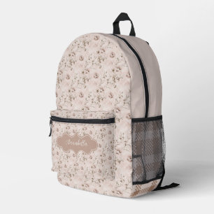Annabella Vintag Dusty Rose Pink Bedruckter Rucksack