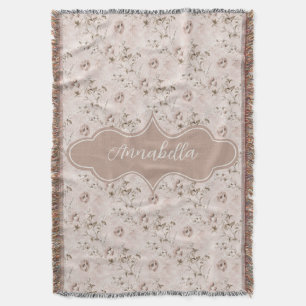 Annabella Vintage Dusty Rose Rosa Decke