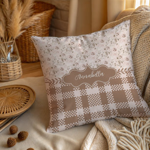 Annabella Vintage Dusty Rose Rosa Kissen