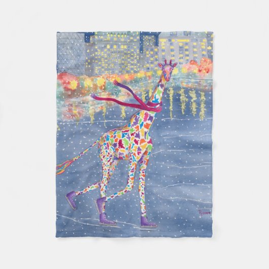 Annabelle auf Eis-Fleece-Decke Fleecedecke (Vorderseite)