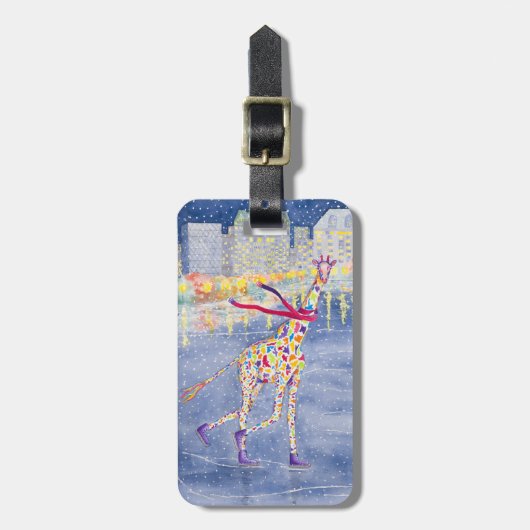 Annabelle auf Eis-Gepäckanhänger Gepäckanhänger (Vorderseite vertikal)