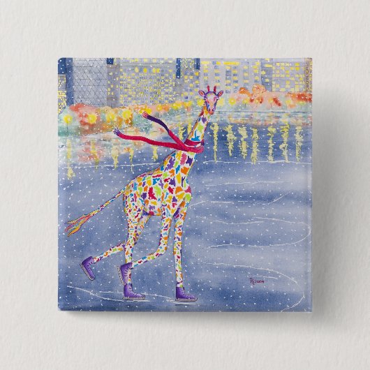 Annabelle auf Eis-Knopf Button (Vorderseite)