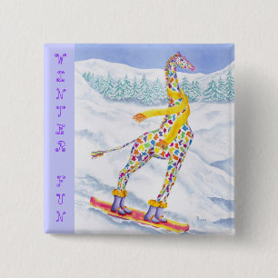 Annabelle auf Kriegsgefangen-Winter-Spaß Button