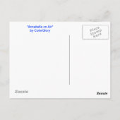 Annabelle auf Luft-Postkarte Postkarte (Rückseite)