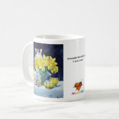 Annabelle hinter Blumen-Tasse Kaffeetasse (Vorderseite Links)