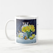 Annabelle hinter Blumen-Tasse Kaffeetasse (Links)