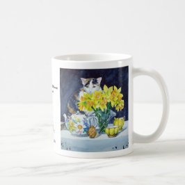 Annabelle hinter Blumen-Tasse Kaffeetasse