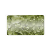 Annabelle Hydrangea Blume Adressaufkleber (Vorne)