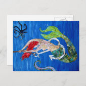 Annabelle - Meerjungfrau-Kollaboration Postkarte (Vorne/Hinten)