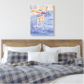 Annabelle on Ice Wrapped Canvas Leinwanddruck (Insitu (Schlafzimmer))