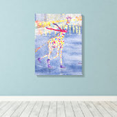 Annabelle on Ice Wrapped Canvas Leinwanddruck (Insitu (Holzboden))