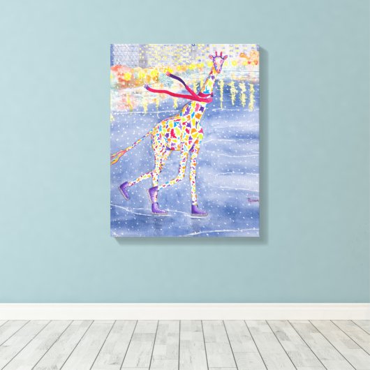 Annabelle on Ice Wrapped Canvas Leinwanddruck (Insitu (Holzboden))