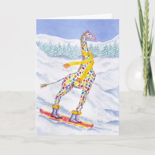 Annabelle on Pow Card Feiertagskarte (Vorderseite)