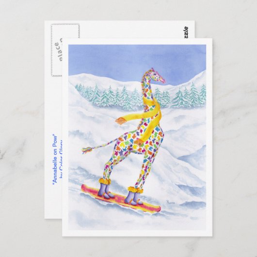 Annabelle on Pow Postcard Postkarte (Vorne/Hinten)