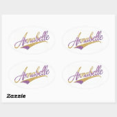 Annabelle Stickers Oval (Blatt)