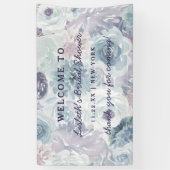 Annabelle Vintag Floral Brautparty Willkommen Banner (Vertikal)