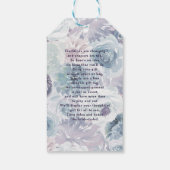 Annabelle Vintag Floral Bridal Display Dusche Geschenkanhänger (Rückseite)