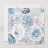 Annabelle Vintag Floral Square Engagement Party Einladung (Rückseite)