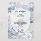 Annabelle Vintag Floral Wappen Hochzeitsfeier Programm (Rückseite)