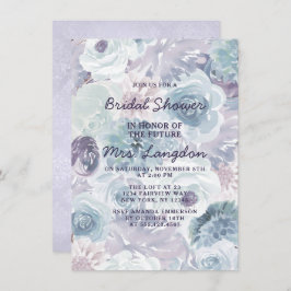 Annabelle Vintag Floral Wedding Brautparty Einladung